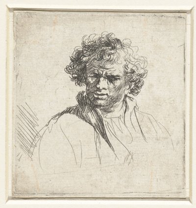 Bust of a Man with a Distorted Face by Ferdinand Bol (possibly)