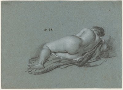 Reclining Female Nude by Ferdinand Bol