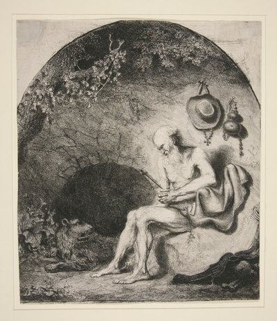 St. Jerome in the Cave by Ferdinand Bol