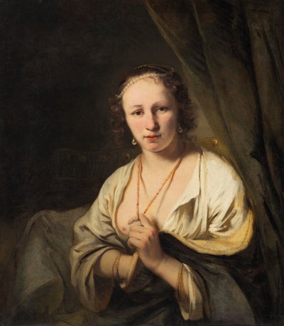 Woman with Pearls in her Hair by Ferdinand Bol