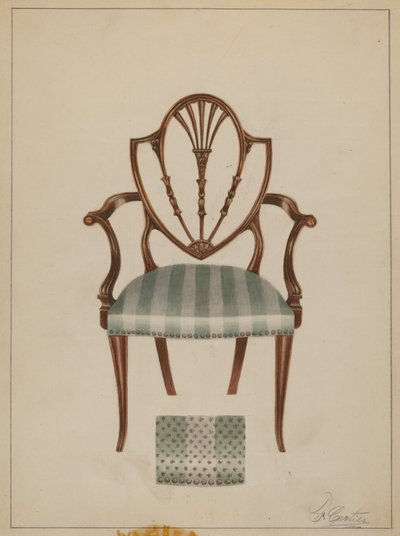 Armchair by Ferdinand Cartier