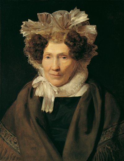 Old Woman with White Ribbon Cap by Ferdinand Georg Waldmuller