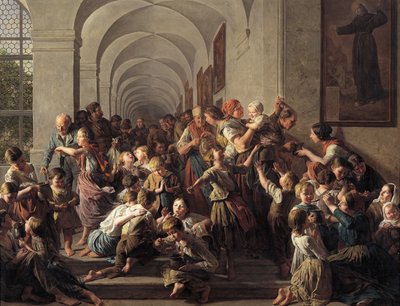 The Monastery Soup by Ferdinand Georg Waldmuller