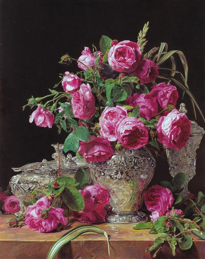 Roses by Ferdinand Georg Waldmuller