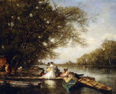 Boating Party on the Thames by Ferdinand Heilbuth