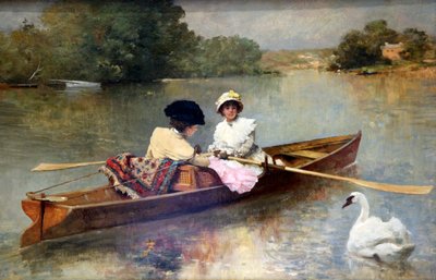 Boating on the Seine by Ferdinand Heilbuth