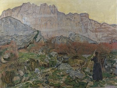The Vision (Mountain Landscape) by Ferdinand Hodler