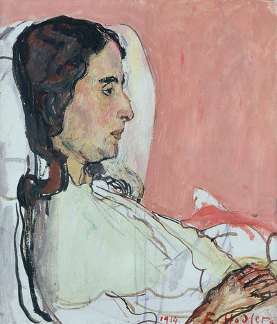 Madame Valentine Gode Darel, Ill, 1914 by Ferdinand Hodler