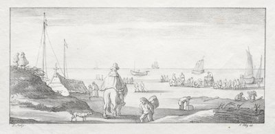 Along a Dutch Shore by Ferdinand I Piloty