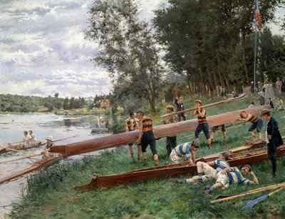 On the Edge of the Marne by Ferdinand Joseph Gueldry