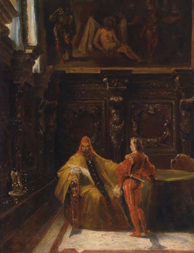 Interior from Scuola di San Rocco, Venice by Ferdinand Petzl