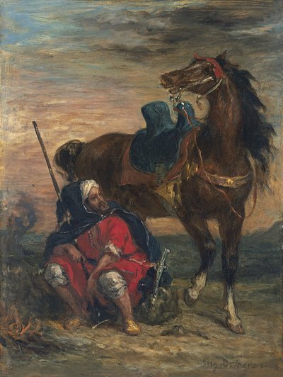 Arab Rider by Ferdinand Victor Eugene Delacroix