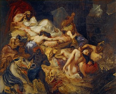 Death of Sardanapalus by Ferdinand Victor Eugene Delacroix