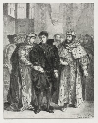 Hamlet, 1834 by Ferdinand Victor Eugene Delacroix