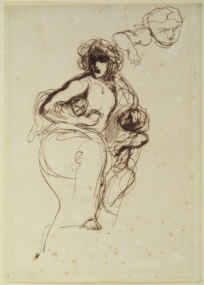 Medea by Ferdinand Victor Eugene Delacroix