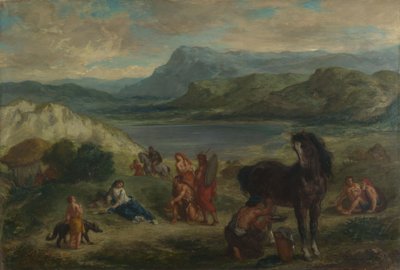 Ovid Among the Scythians by Ferdinand Victor Eugene Delacroix