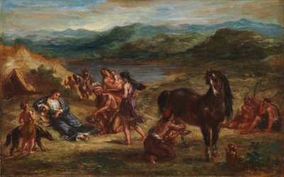 Ovid among the Scythians by Ferdinand Victor Eugene Delacroix