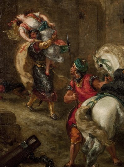 The Rape of Rebecca by Ferdinand Victor Eugene Delacroix