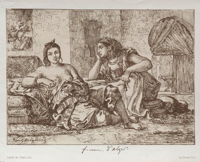 Women of Algiers by Ferdinand Victor Eugene Delacroix