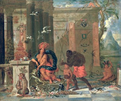 Allegory of America by Ferdinand van Kessel