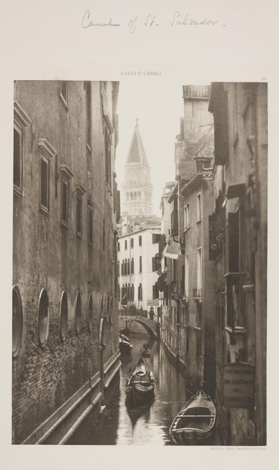 Canal of St. Salvadore by Ferdinando Ongania