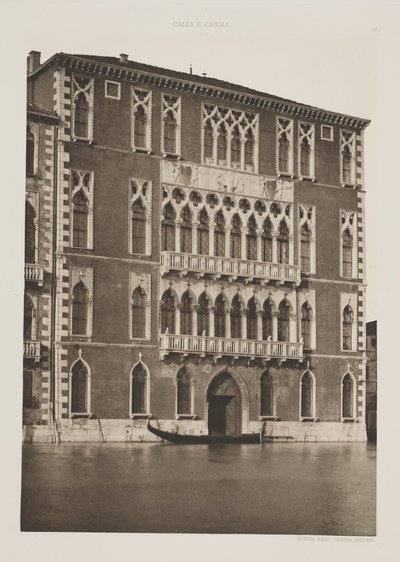 Foscari Palace by Ferdinando Ongania