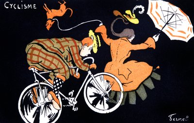 Cycling, c.1910-20 by Fernand Fernel