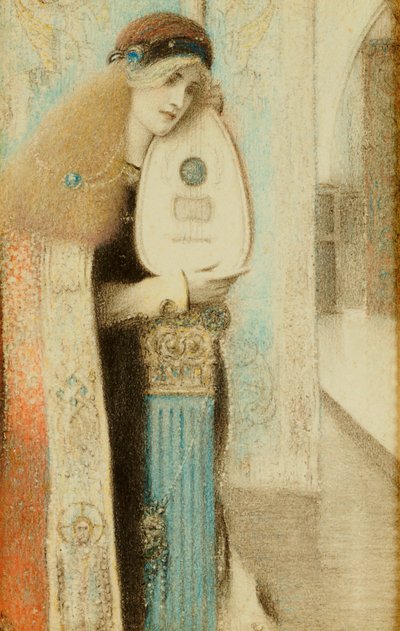 A Musician by Fernand Khnopff