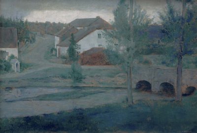 The Entrance to the Village by Fernand Khnopff