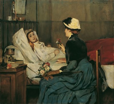 The Visit at the Sickbed by Ferry Bératon