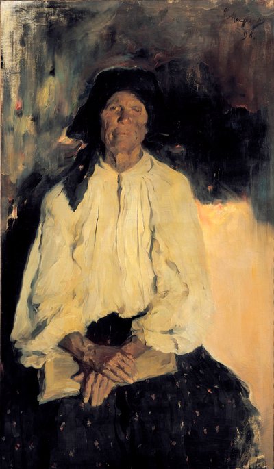 Portrait of an Old Lady by Filipp Andreevich Maliavin