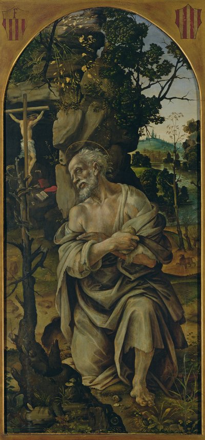 St. Jerome in Penitence, c.1480 by Filippino Lippi