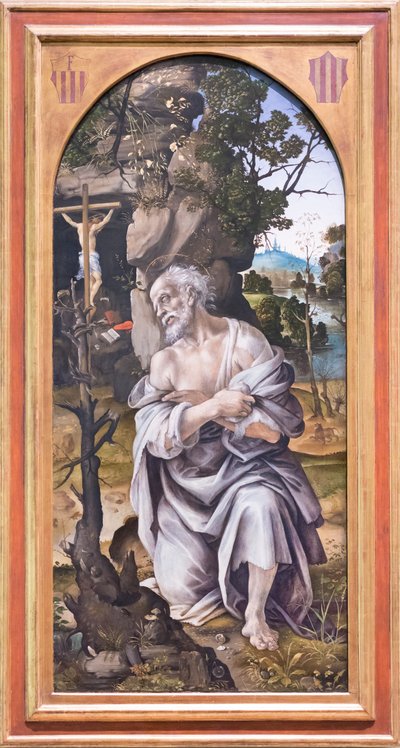 The penitent St. Jerome by Filippino Lippi