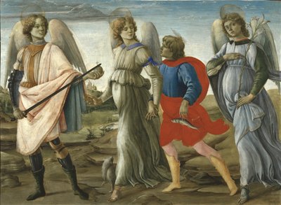Three Archangels with Young Tobias, 1477-78 by Filippino Lippi