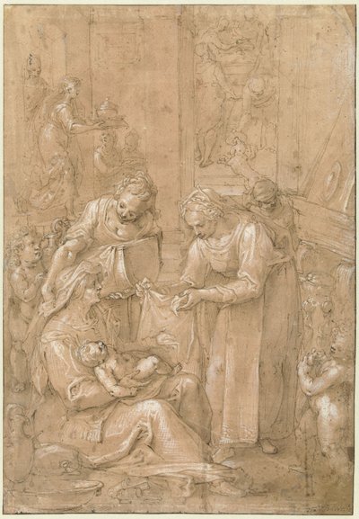 Birth of the Virgin by Filippo Bellini