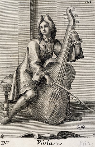 Man playing the viola by Filippo Bonanni