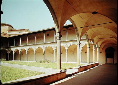 View of the Cloisters, 1429-46 by Filippo Brunelleschi