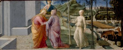 The Meeting at the Golden Gate by Filippo Lippi