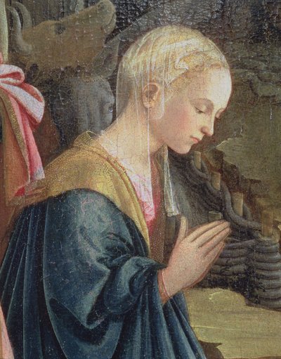 The Nativity (detail) by Fra Filippo Lippi