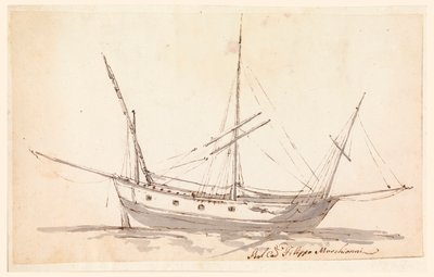 A Sailing Ship by Filippo Marchionni