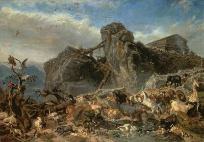 Animals Leaving the Ark, Mount Ararat by Filippo Palizzi