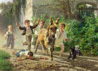 The Street Urchins by Filippo Palizzi