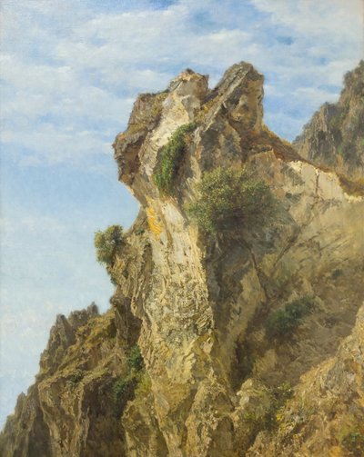 A Coastal Cliff of Amalfi by Filippo Palizzi