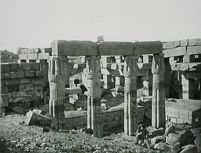 Ruins at Karnak, Thebes, Published c.1900 by Fils Goupil