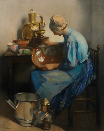 The Cleaning Lady by Firmin Baes