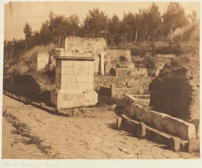 Street of Tombs, Pompeii by Firmin Eugène Le Dien
