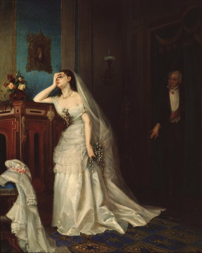 After the marriage, 1874 by Firs Sergeevich Zhuravlev