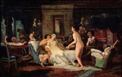 Eve-of-the-wedding Party in a Bath by Firs Sergeevich Zhuravlev