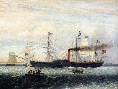 The Britannia Entering Boston Harbour, 1848 by Fitz Henry Lane