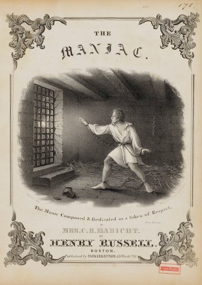 The Maniac (Sheet Music Cover) by Fitz Henry Lane